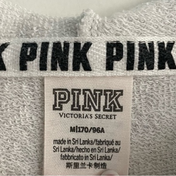 Victoria's Secret PINK Gray Knit Jacket Sz M - Picture 4 of 6